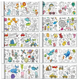 Rouleaux de dessin pour enfants avec motifs variés en noir et blanc pour déguisement carnaval et magasins de jouets