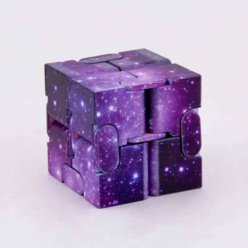 Cube déformable magique galaxie rubik’s cube original purple galaxy avec finition lisse et jouet anti-stress