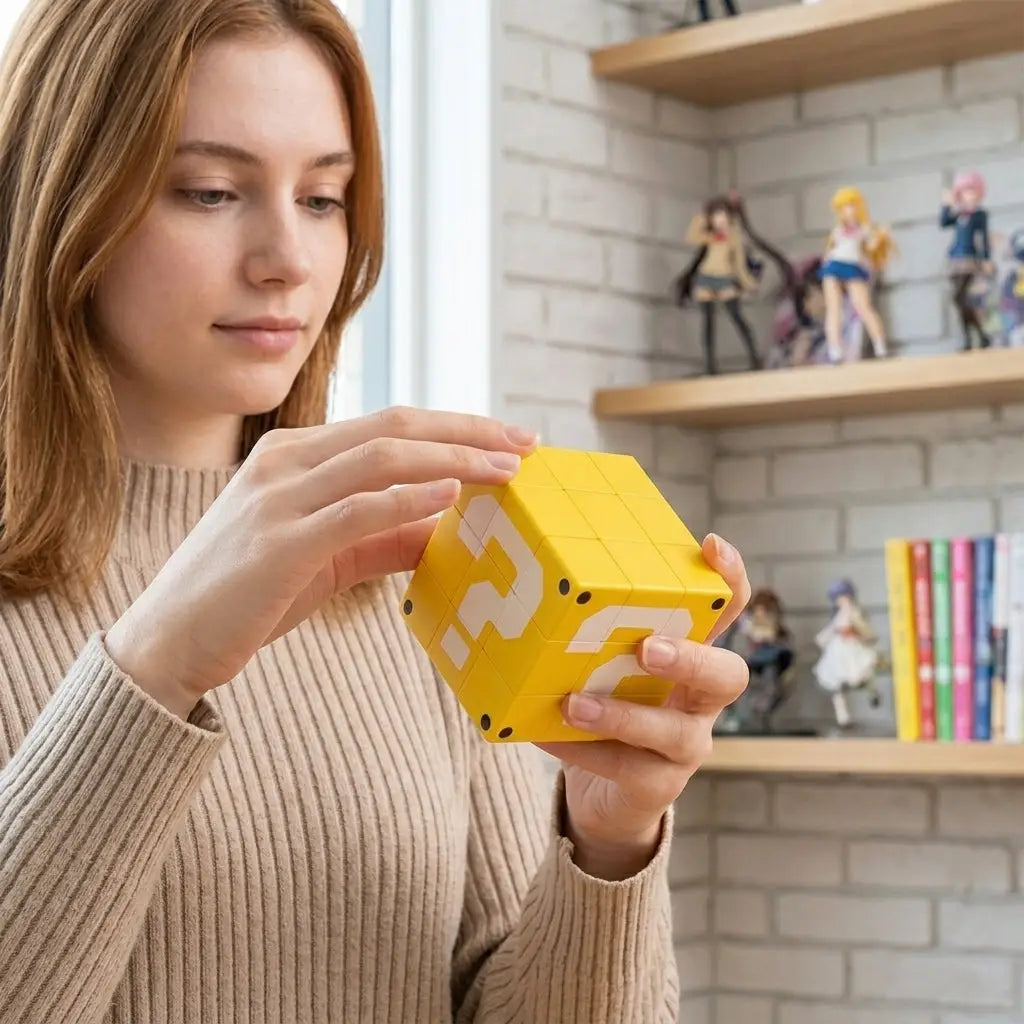 Rubik's Cube Mario Question Block