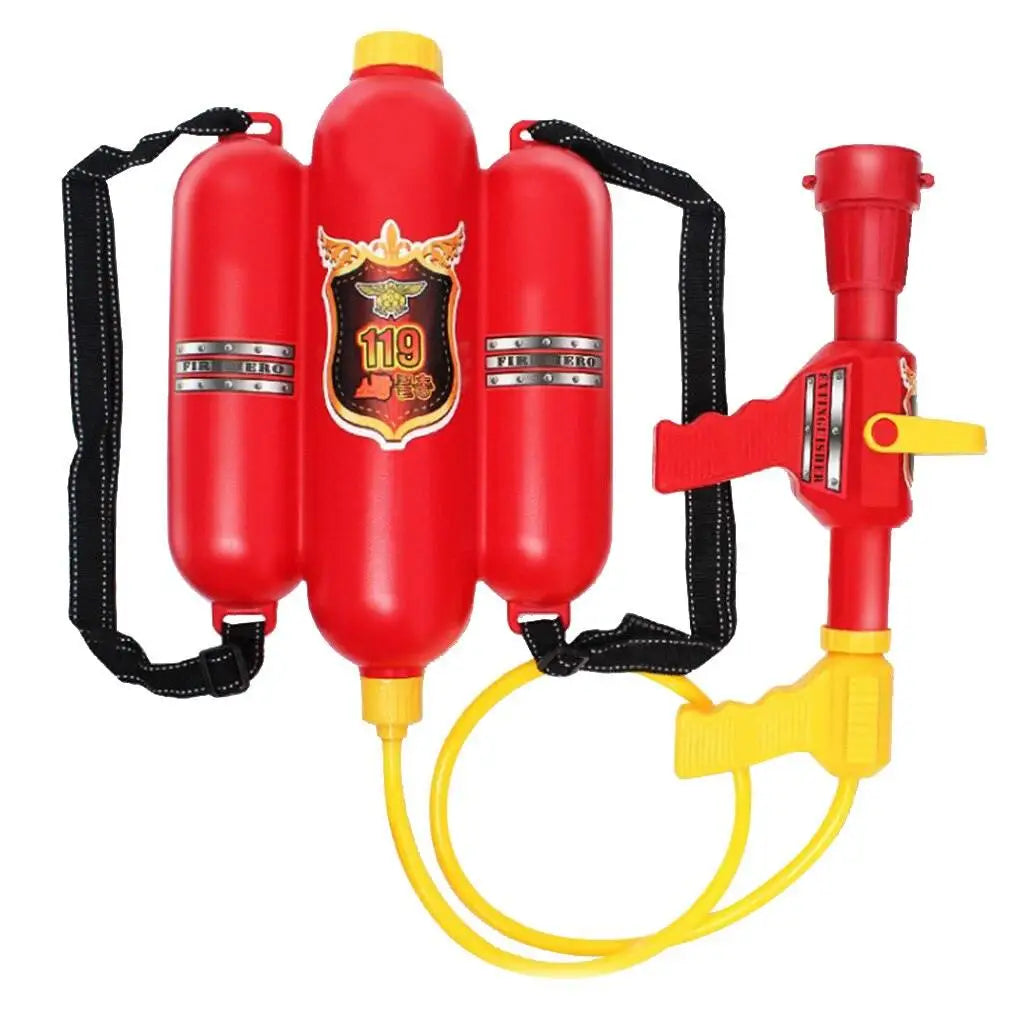 Children's Firefighter Backpack Water Gun Toy