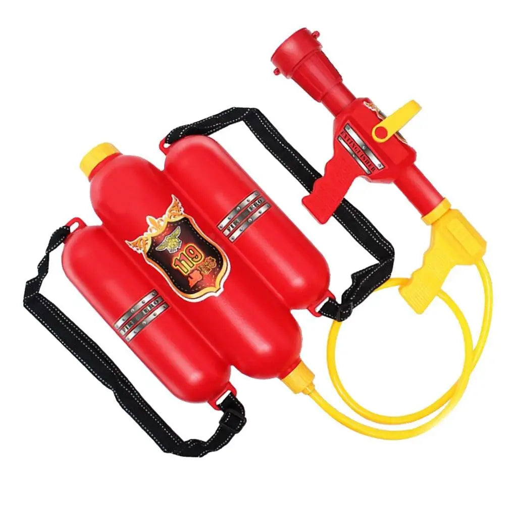 Children's Firefighter Backpack Water Gun Toy