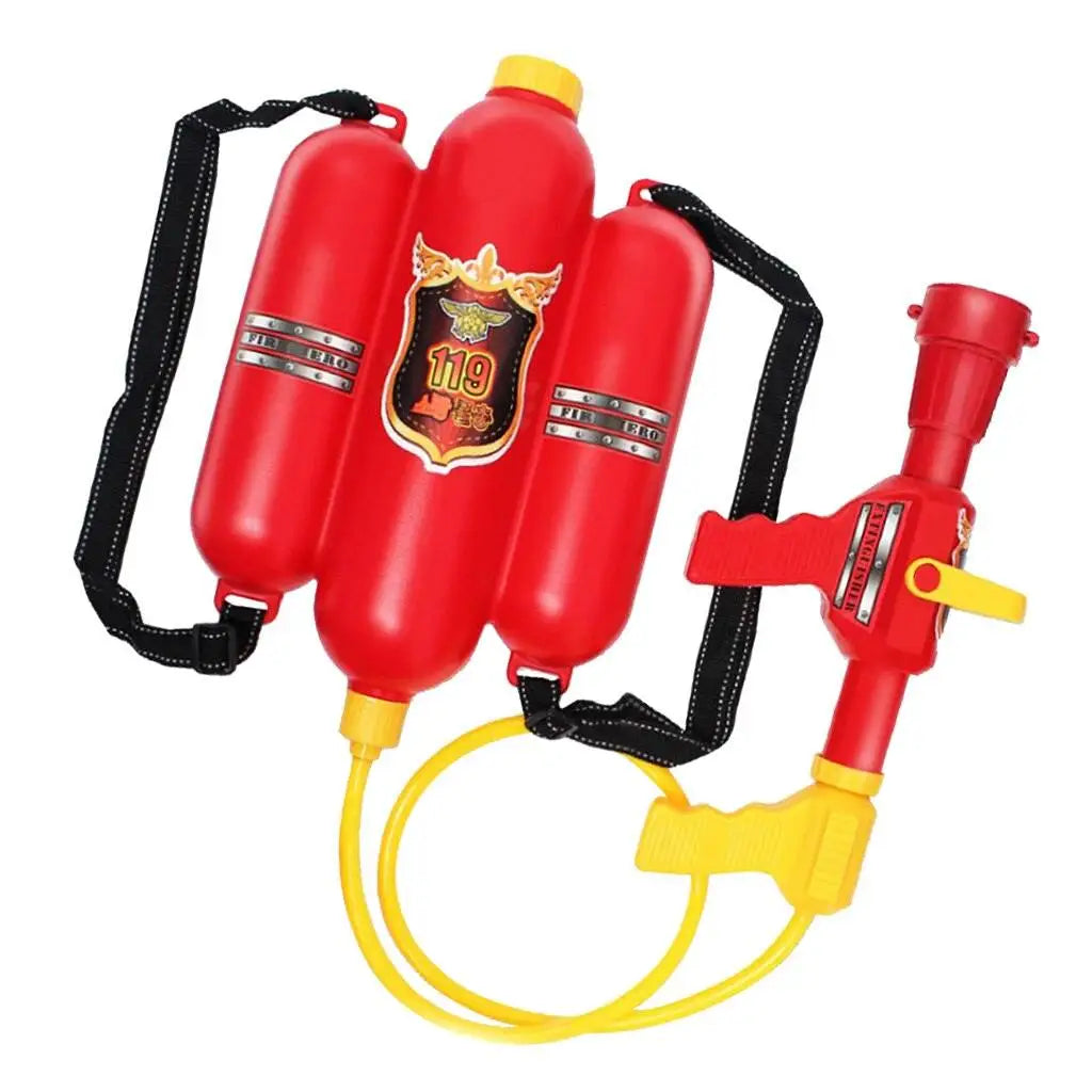 Children's Firefighter Backpack Water Gun Toy