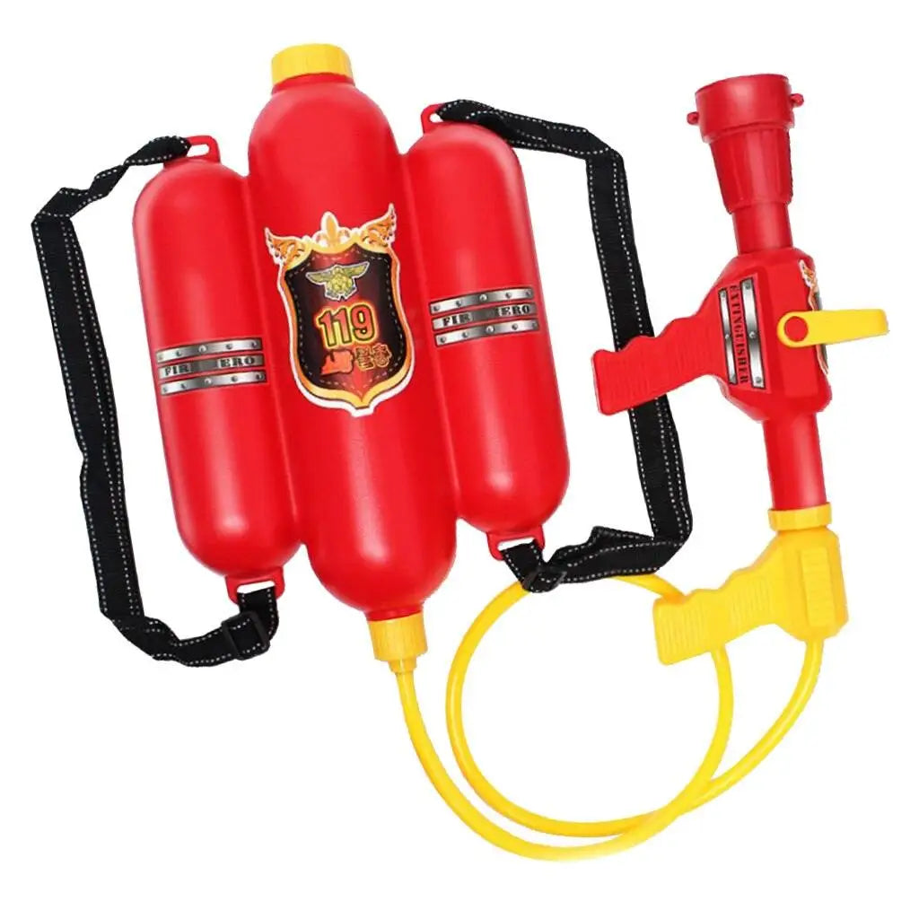 Children's Firefighter Backpack Water Gun Toy