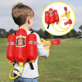 Children's Firefighter Backpack Water Gun Toy