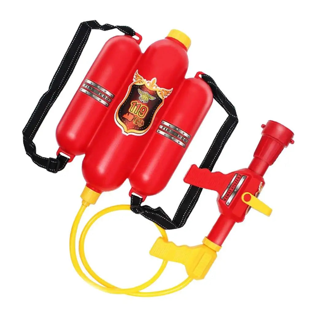 Children's Firefighter Backpack Water Gun Toy