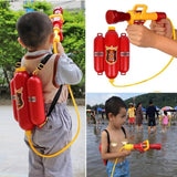 Children's Firefighter Backpack Water Gun Toy