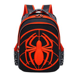 Sac à dos spiderman pour enfant noir et orange avec un emblem 3d araignée idéal comme cartable spiderman sac a dos disney