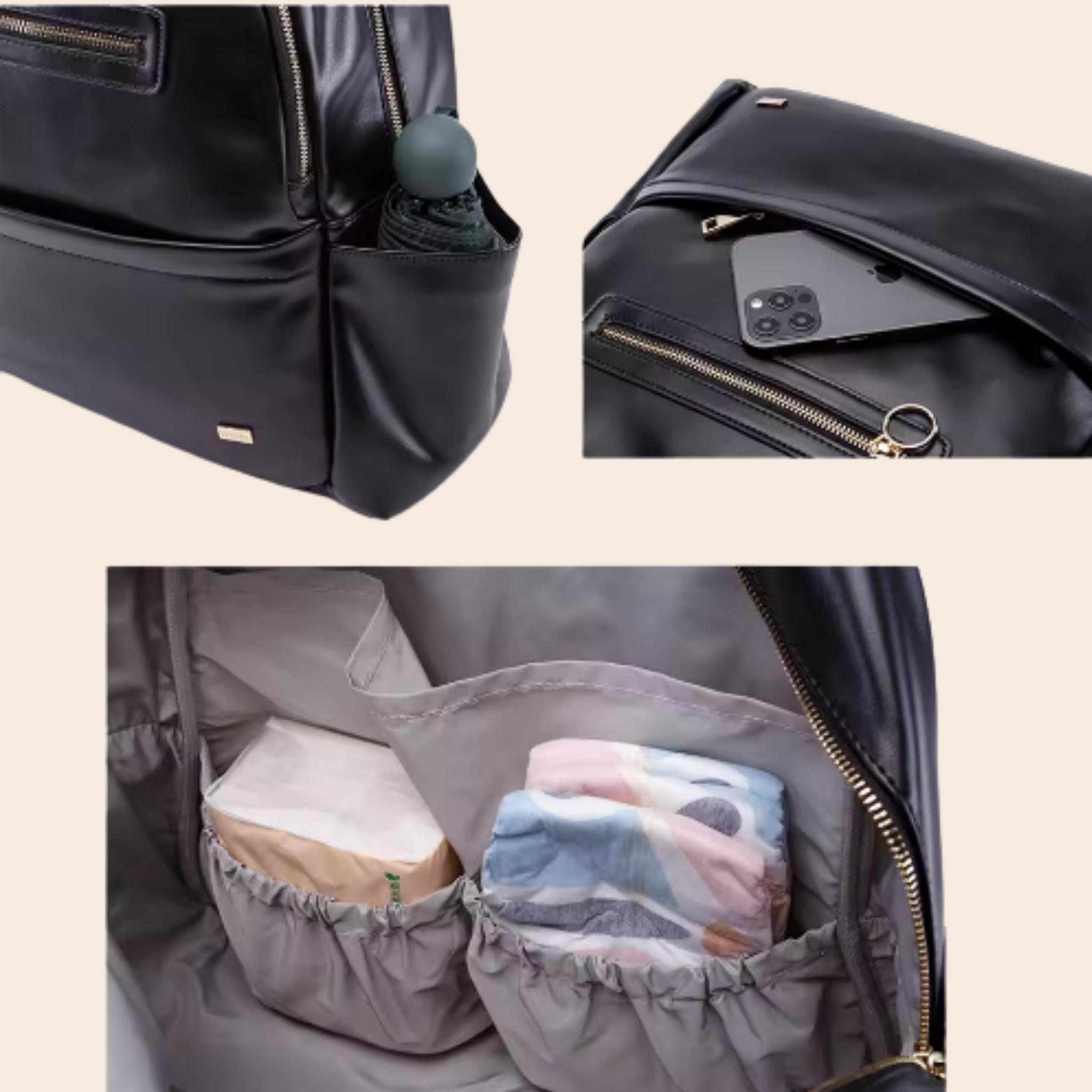 Diaper Bag With Pacifier Case | SipSafe