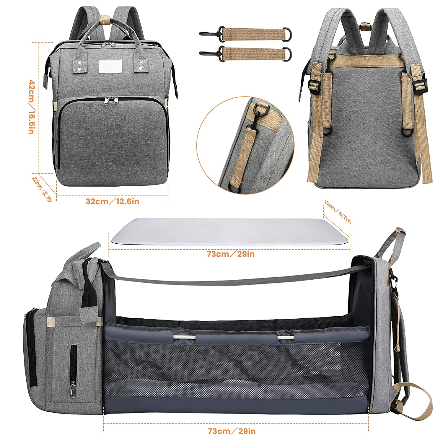 Sac à dos à langer  |  BabyNappy™