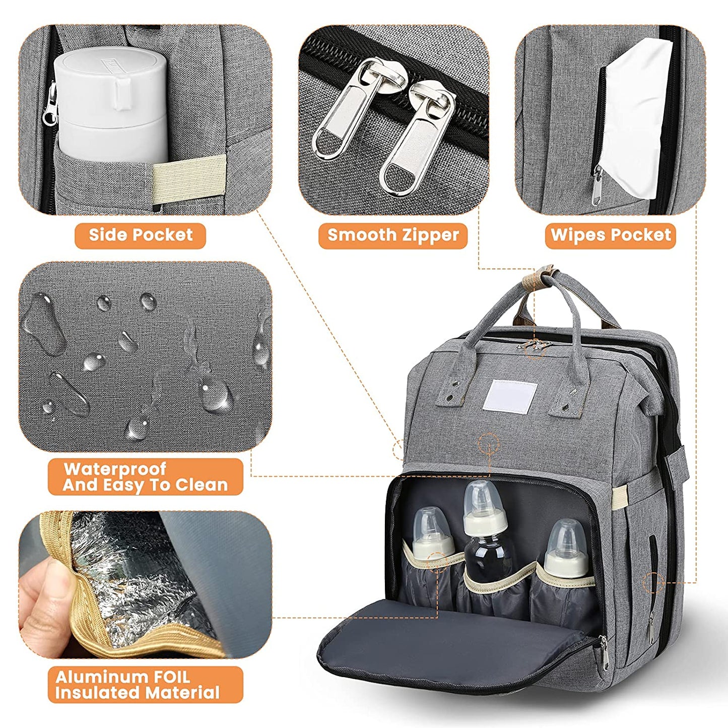 Sac à dos à langer  |  BabyNappy™