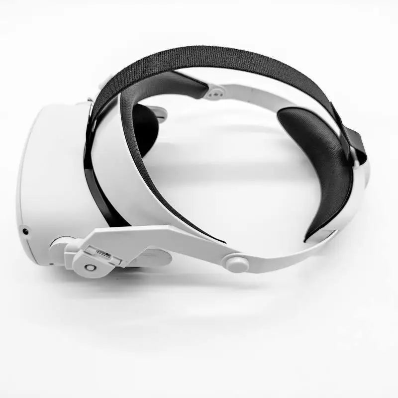 Sangle de tête réglable noire pour meta quest 2 avec casque oculus quest 2 blanc pour réalité virtuelle confortable