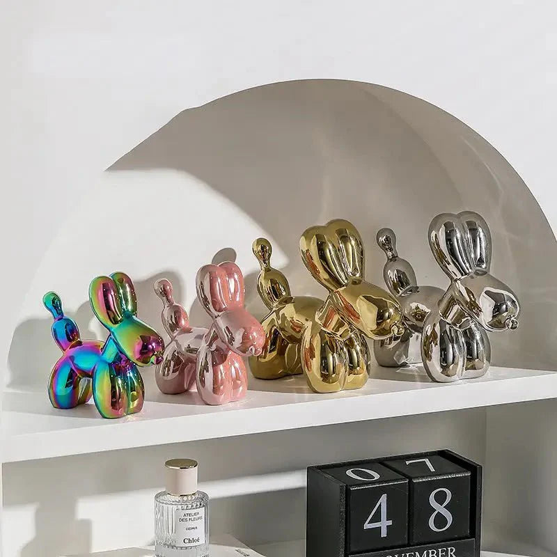 Glossy Balloon Dog Sculpture