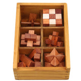 Coffret Casse-tête 6 pièces en Bois