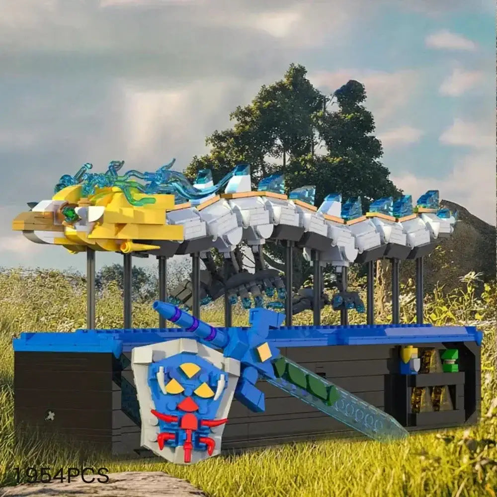 Zelda BOTW White Dragon Building Set