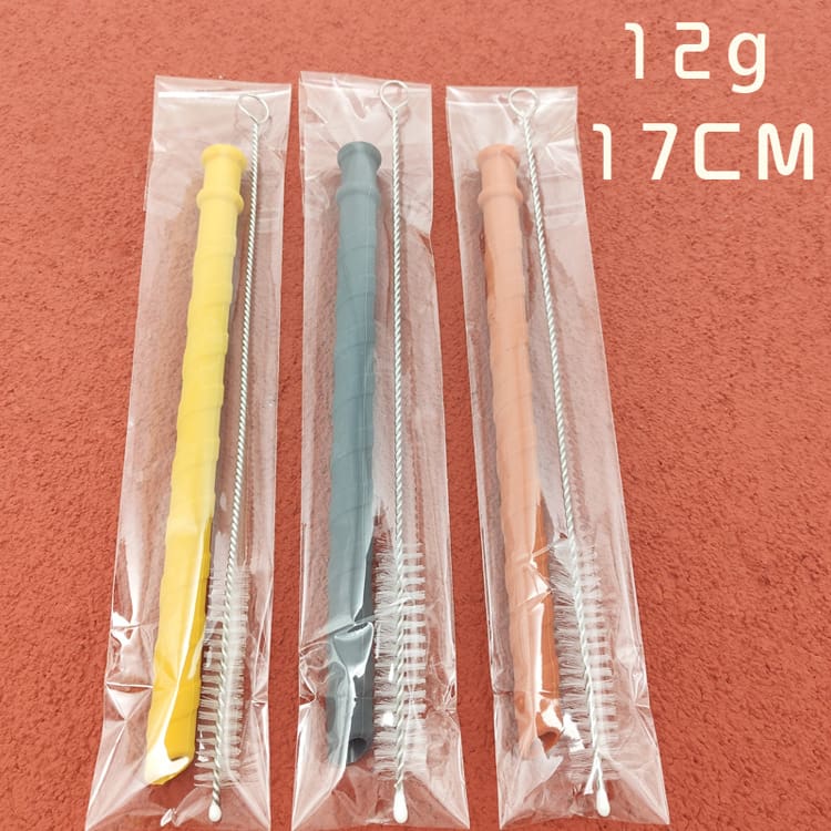 Gobelet d'apprentissage incassable SipSafe™ en silicone avec paille (sans BPA)