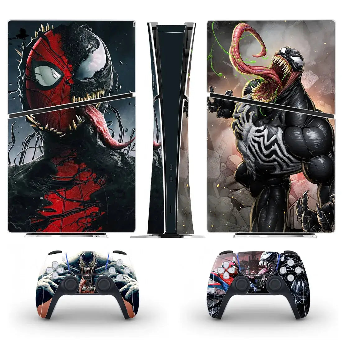 Console et manettes PS5 Slim Digital Venom, skin Spiderman original