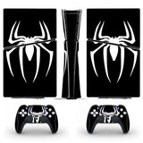 Console et manettes PlayStation 5 Slim Digital Spider-Man avec skin personnalisé