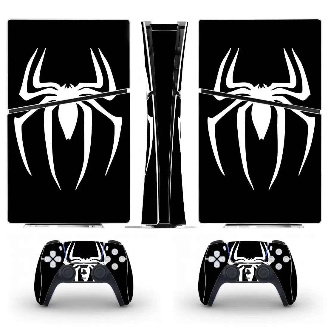 Console et manettes PlayStation 5 Slim Digital Spider-Man avec skin personnalisé