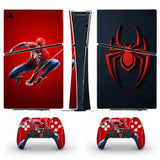 Console et manettes PS5 Slim Digital Spider-Man en skin personnalisé