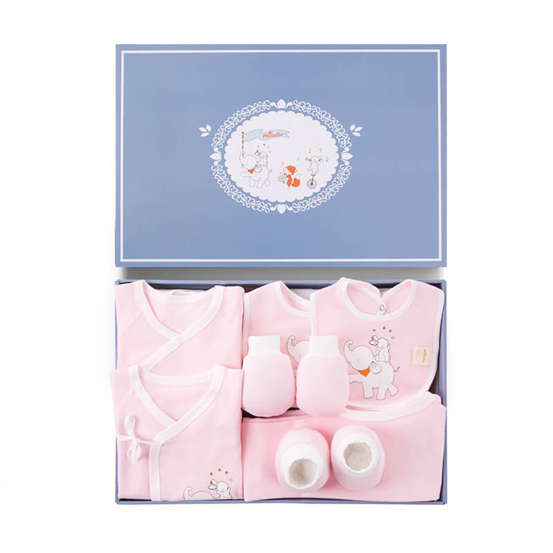 Set di Benvenuto in Puro Cotone per Neonato (Confezione Regalo 22 Pezzi)