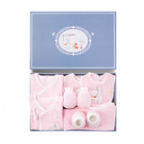 Set di Benvenuto in Puro Cotone per Neonato (Confezione Regalo 22 Pezzi)