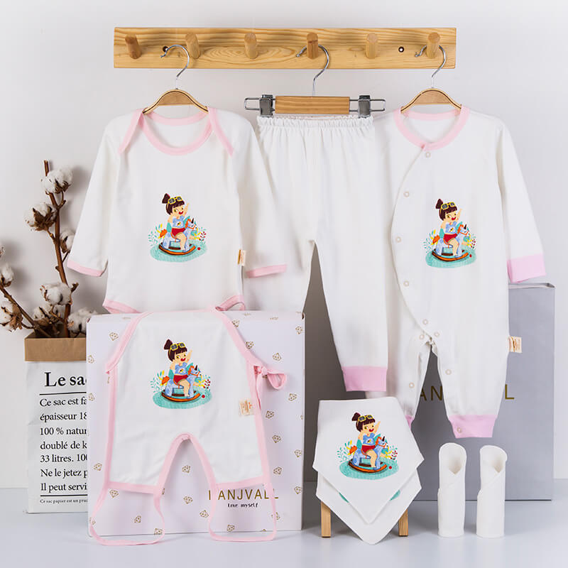 Set di Benvenuto in Puro Cotone per Neonato (Confezione Regalo 22 Pezzi)
