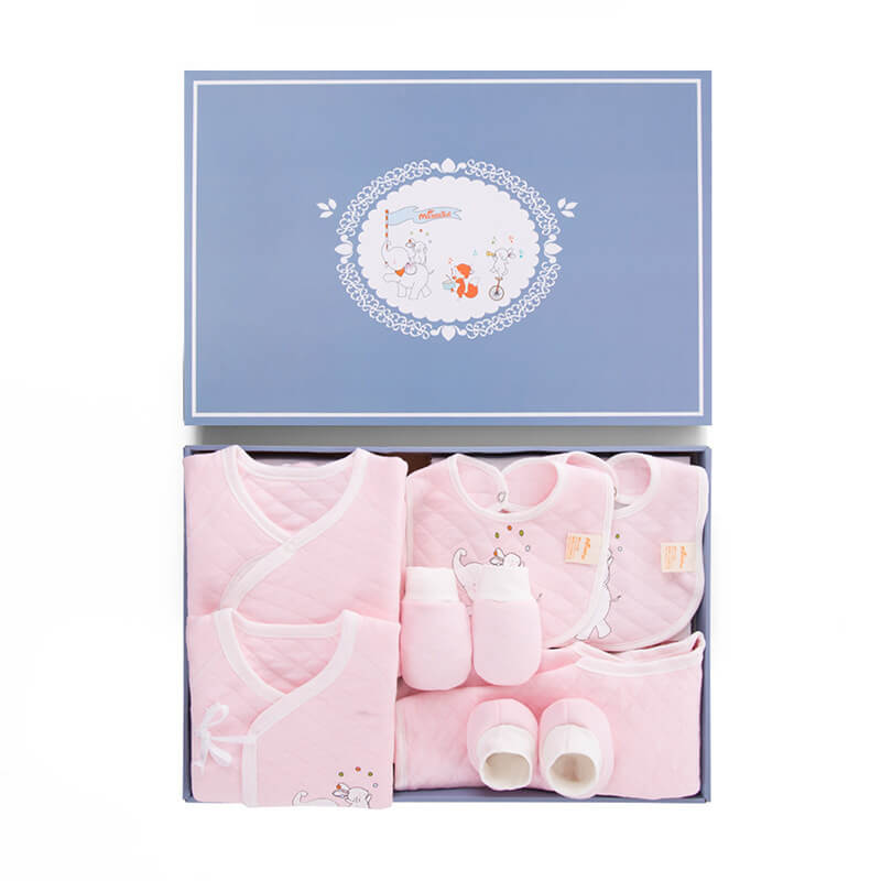 Set di Benvenuto in Puro Cotone per Neonato (Confezione Regalo 22 Pezzi)