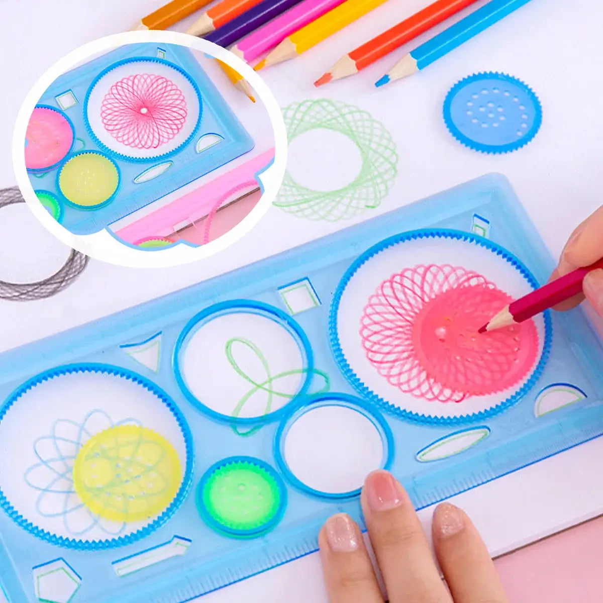 Spirograph Geometric drawing Child