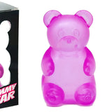 Squishy bonbon ourson moelleux translucide rose avec finition brillante en gelée pour soulager le stress