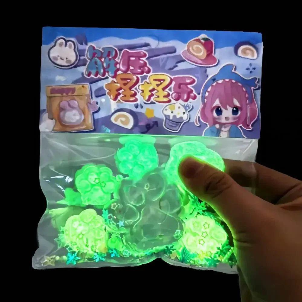 Squishy Glow-in-the-Dark Cat Paw