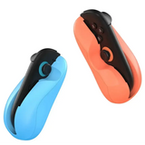 Support joy cons souris en silicone bleu et orange pour protection joy-con switch mode souris 2