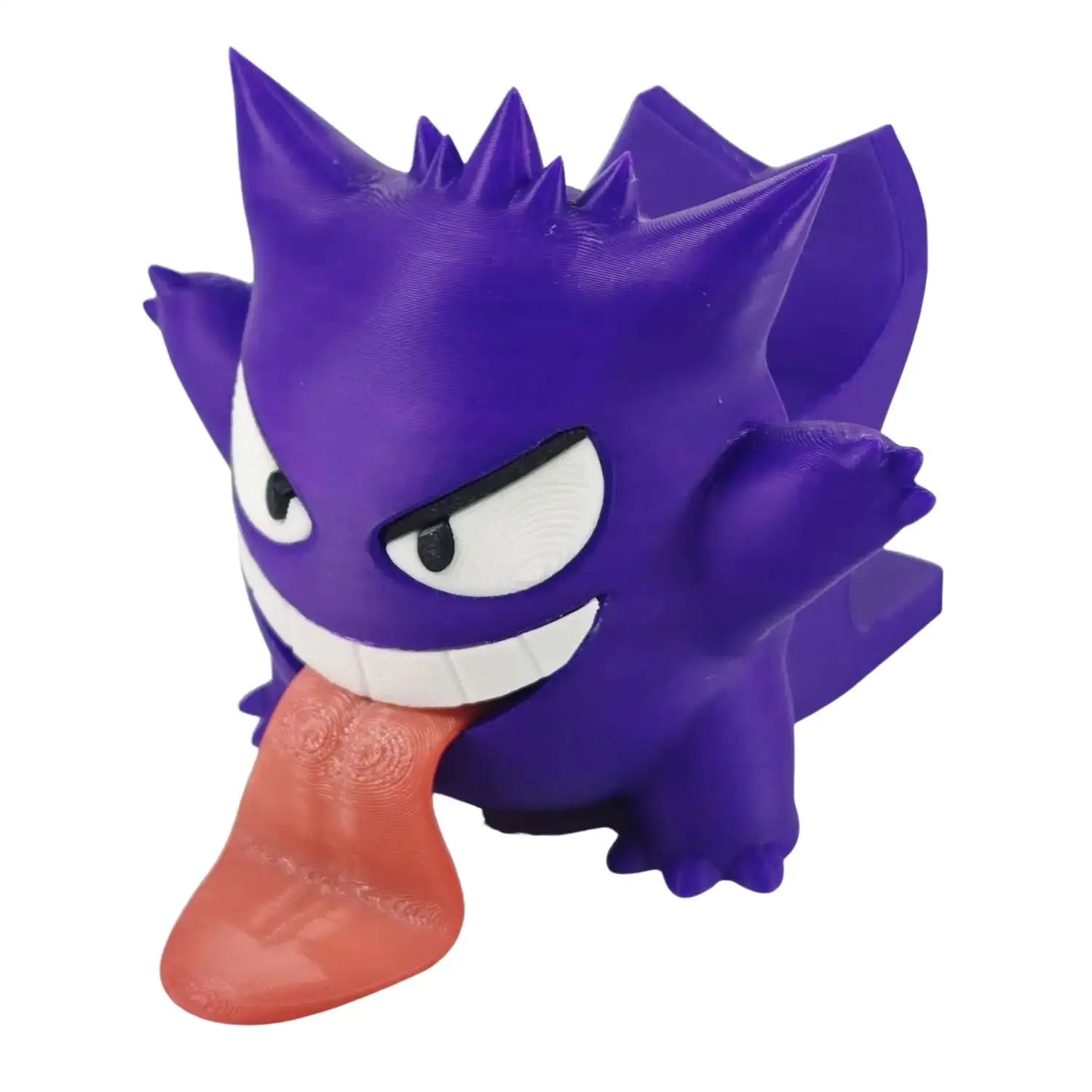 Figurine support manette Pokémon ectoplasma purple avec langue rouge longue pour espace gaming