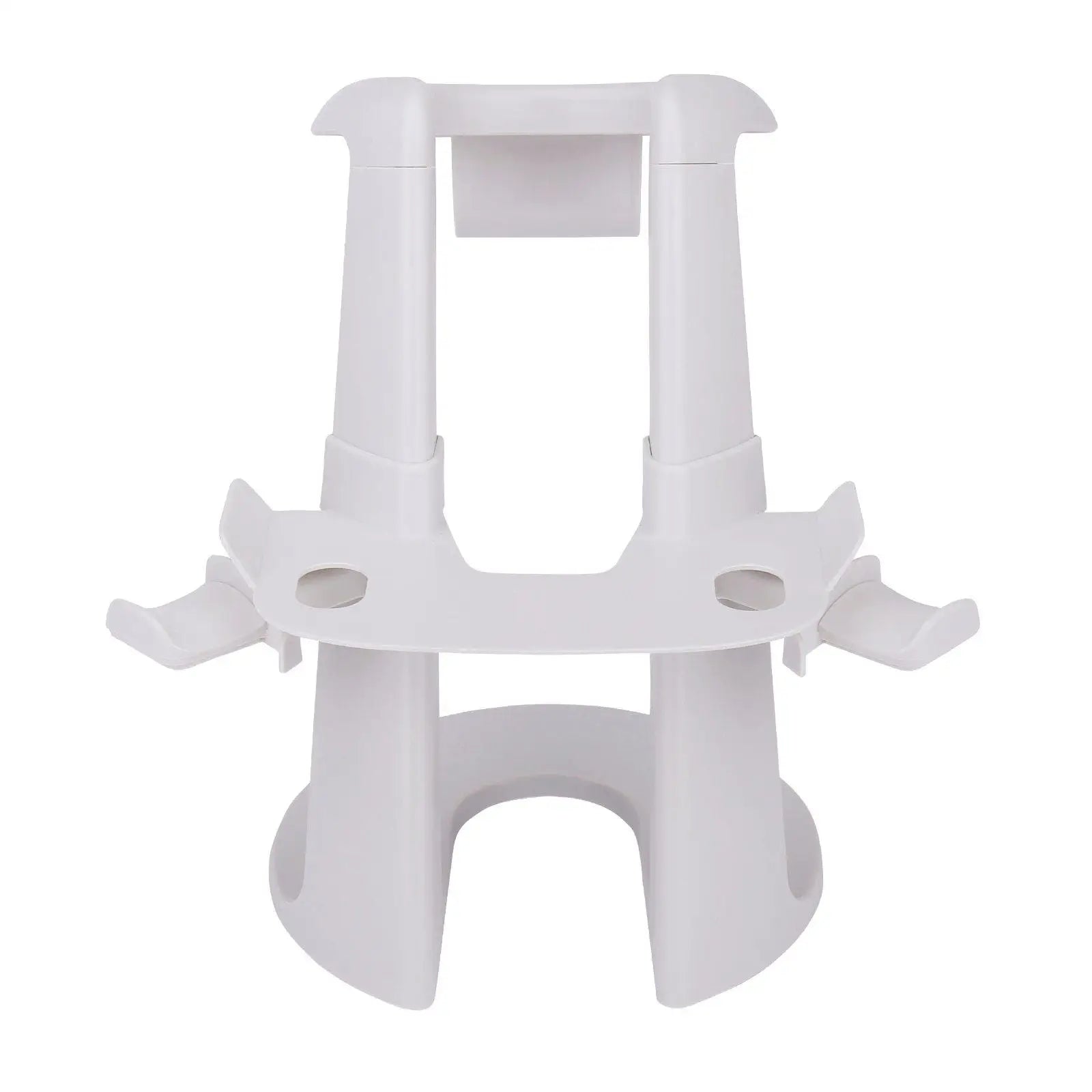 Support pour casque oculus quest 2 en plastique blanc avec quatre emplacements incurvés pour poignées oculus quest