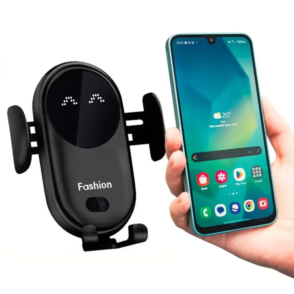 Wireless car charger smartphone holder