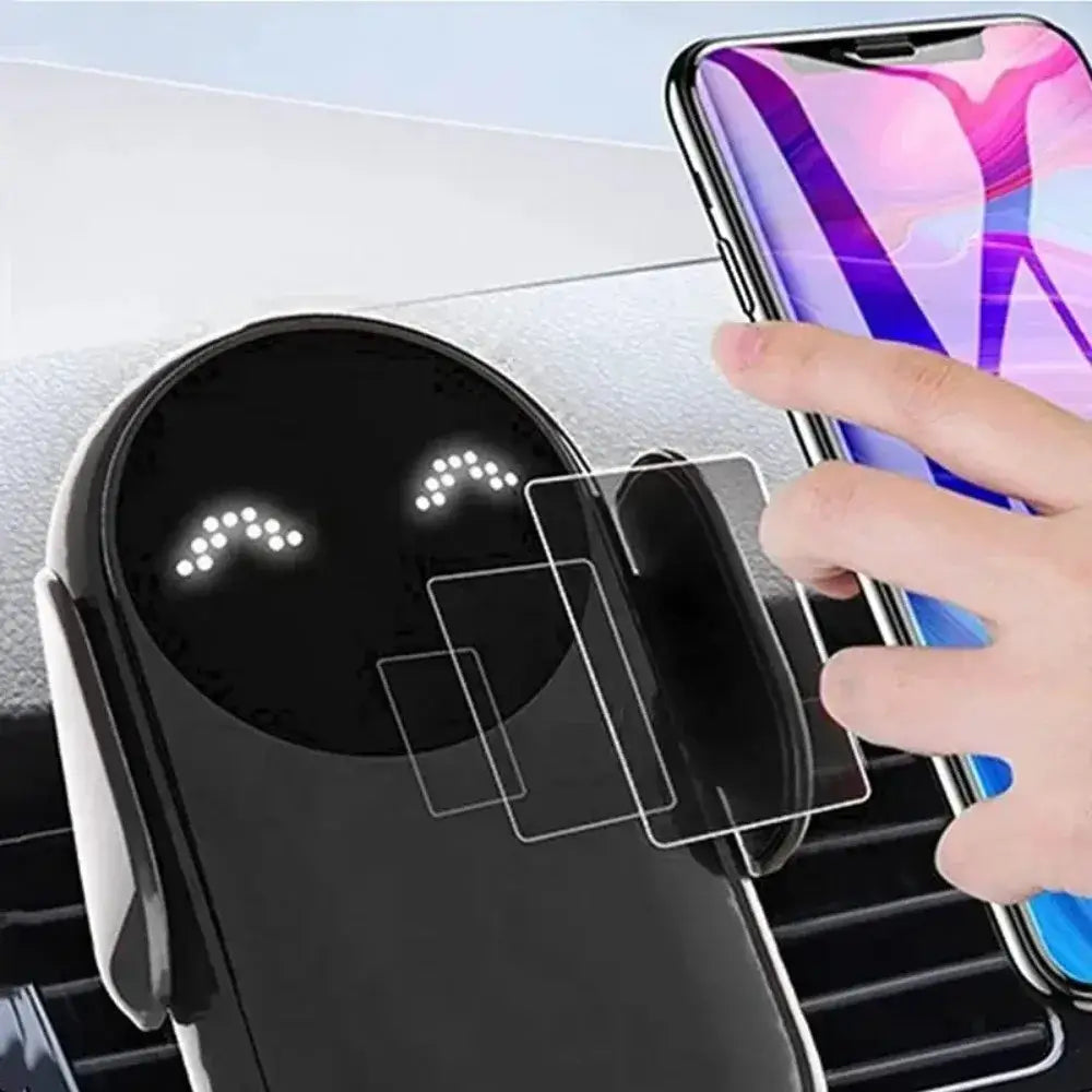 Wireless car charger smartphone holder