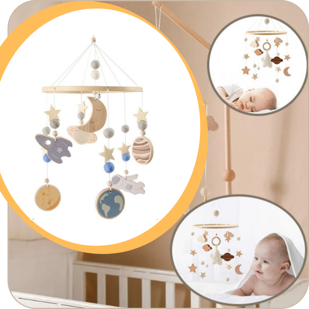 *SPACE TRAVEL* Cot Mobile - Soft and Soothing Decoration for Baby