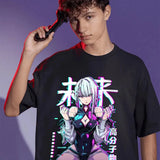 Anime Lucy Cyber Cotton T-Shirt