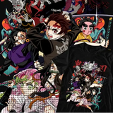 T-shirt Cotton Anime Demon Slayer Team