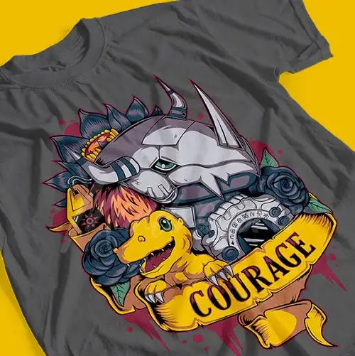 Anime Digimon Courage Cotton T-Shirt