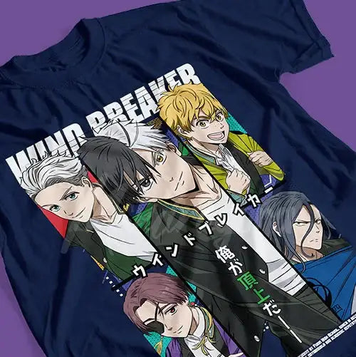 Anime Windbreaker Cotton T-shirt