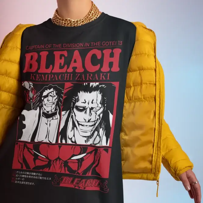 T-Shirt Cotton Bleach Kenpachi Zaraki