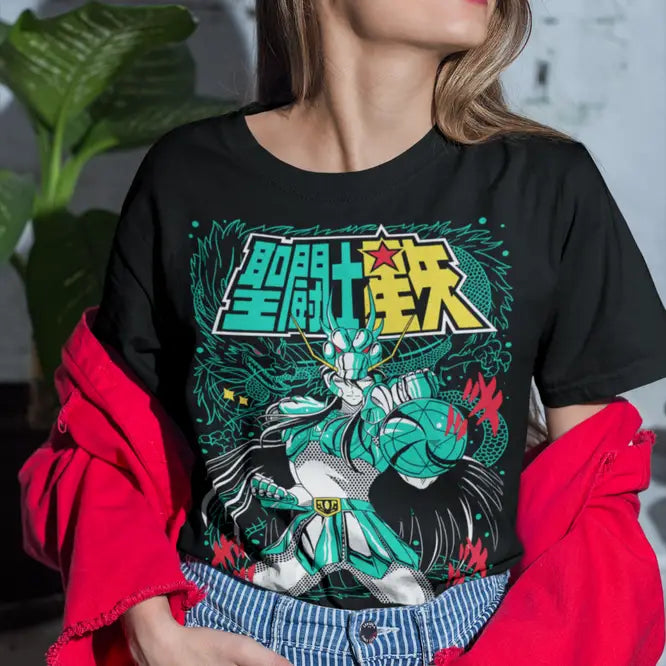 Cotton T-shirt Knights of the Zodiac Shiryu