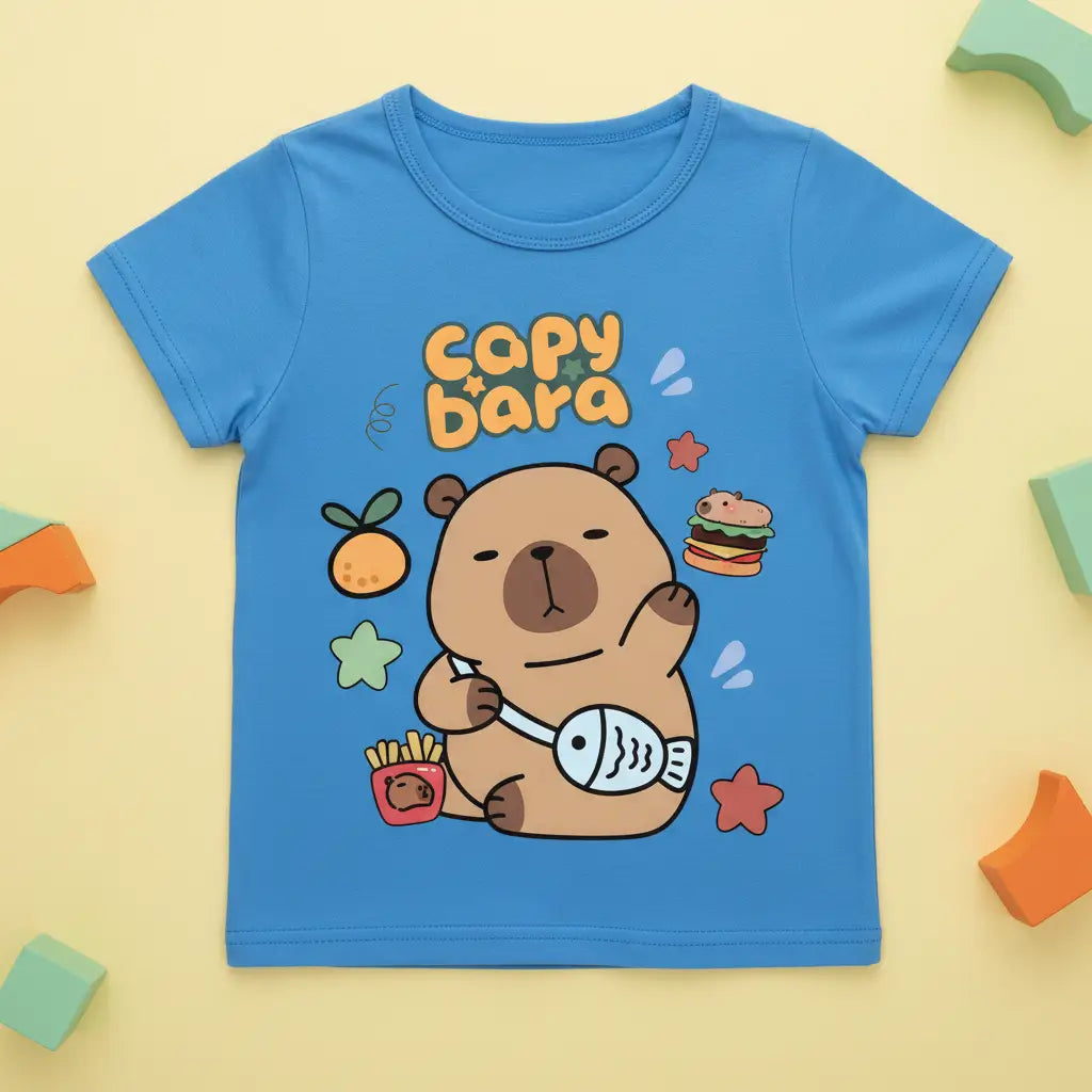 Kids' Cotton Capybara T-Shirt