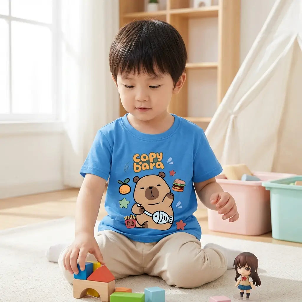 Kids' Cotton Capybara T-Shirt
