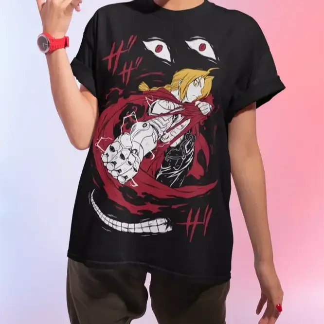 Fullmetal Alchemist Brotherhood Edward Elric Cotton T-Shirt