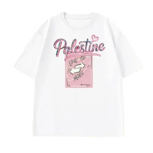 Cotton T-shirt Love Palestine
