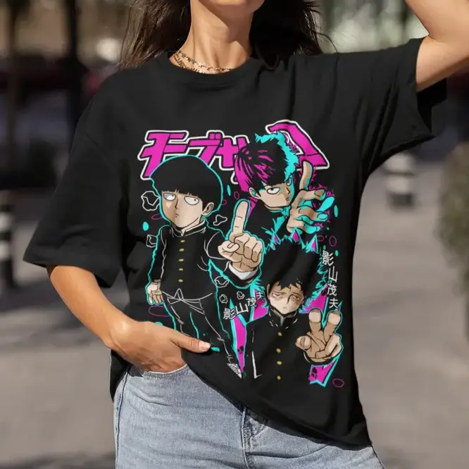 T-shirt Cotone Mob Psycho 100