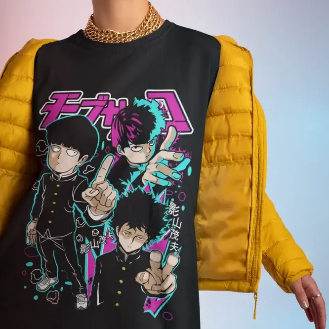 T-shirt Cotone Mob Psycho 100
