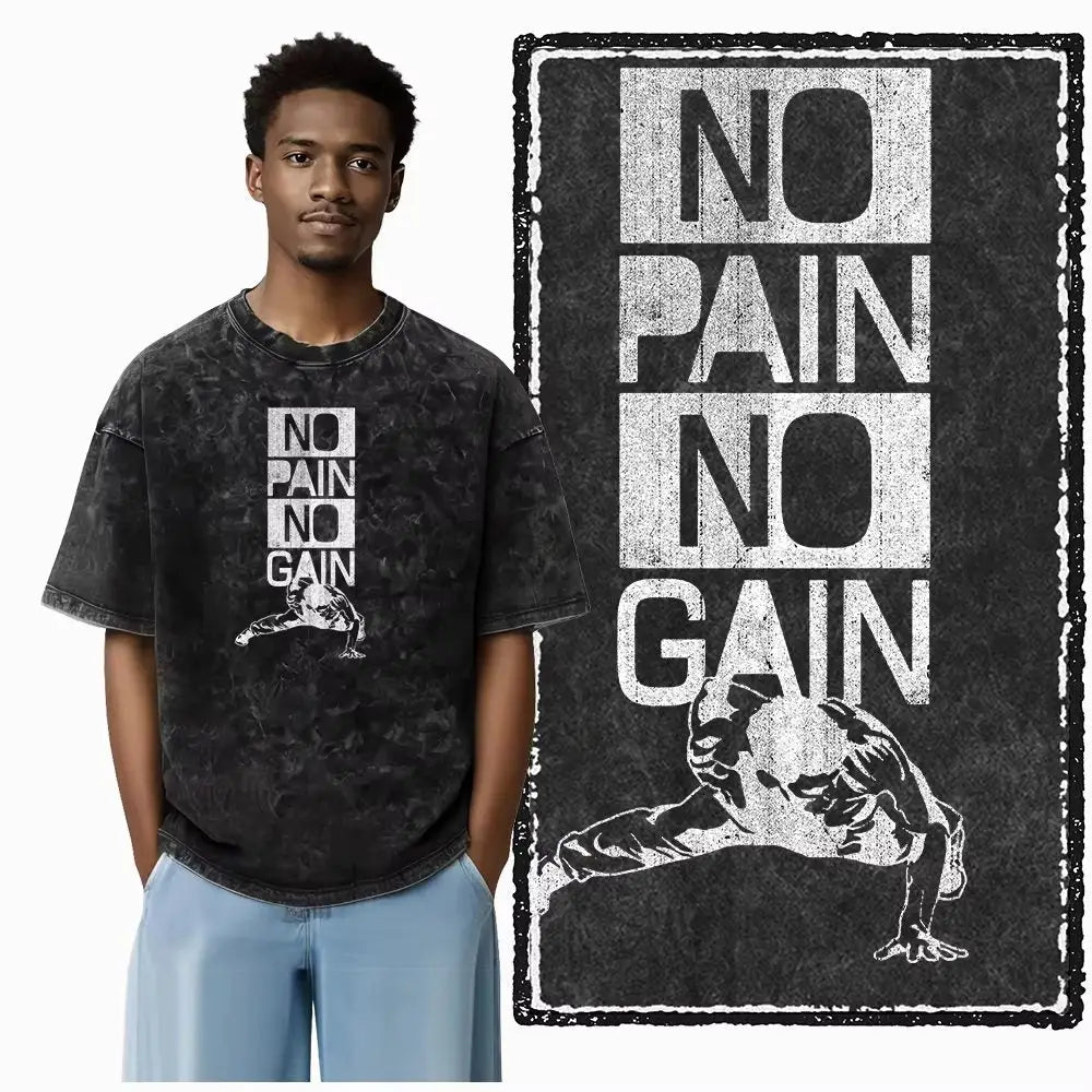 T-Shirt Cotton No Pain No Gain