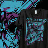 Black Anime Chainsaw Man T-Shirt
